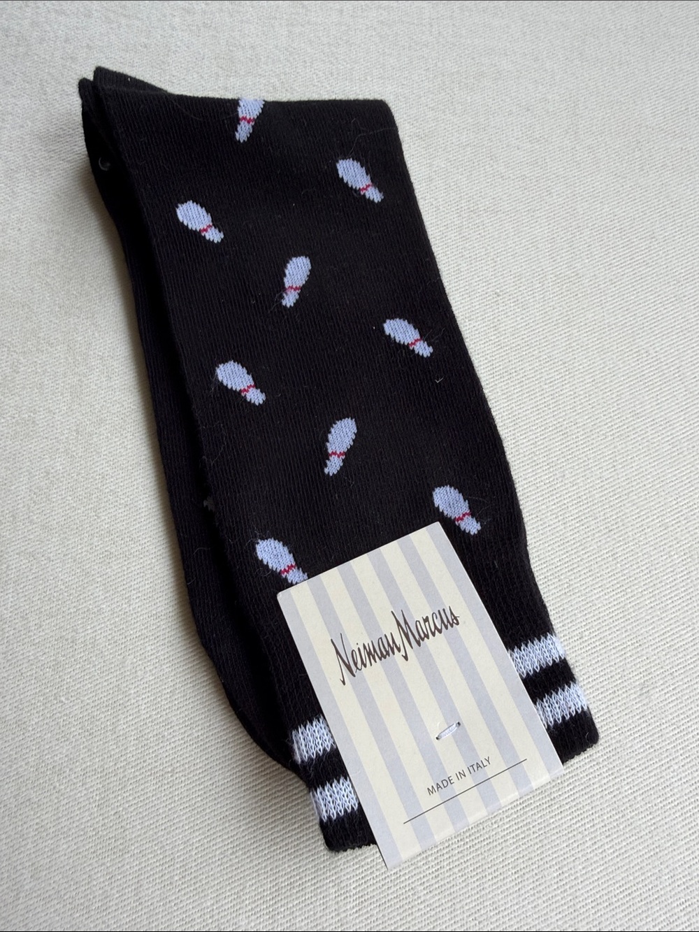 Neiman Marcus Black BOWLING Socks